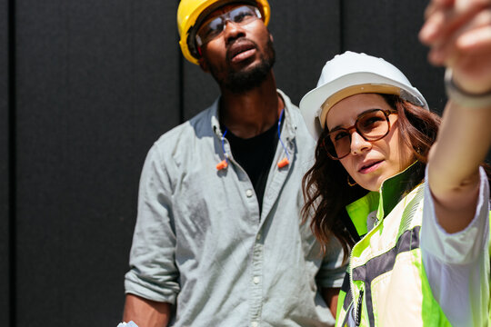 Construction Worker with Architect