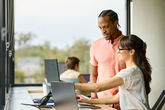 Business Teamwork in Office