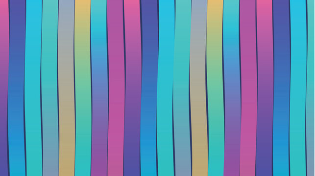Vibrant Colorful Wavy Vertical Stripes Abstract Pattern Design
