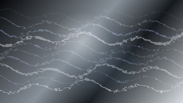 Abstract metallic silver background with wavy electric lines