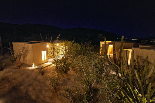 Baja Mexico Desert Vacation Rental At Night
