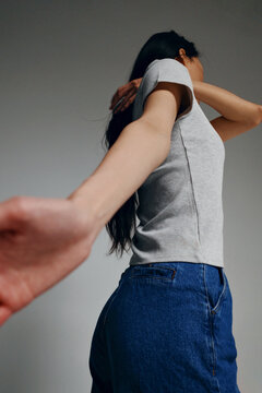 Person reaching out, connecting, offering hand