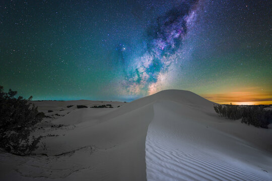 Sand Dune leading to the Milky Way