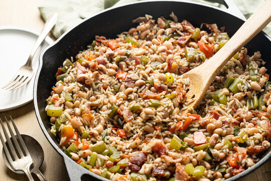 Cast-Iron Cajun Rice And Beans