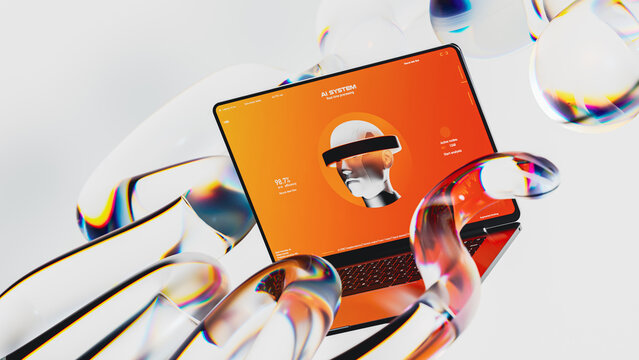 Exploring AI through a laptop and a digital interface