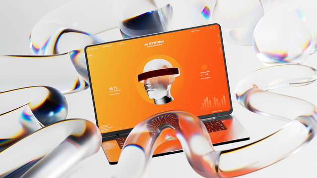 Exploring AI through a laptop and a digital interface
