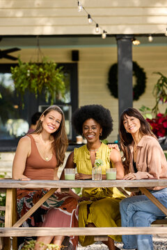 Portrait of three friends
