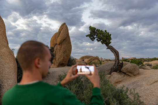 Desert Landscape  balance Stone mobile phone Photography 