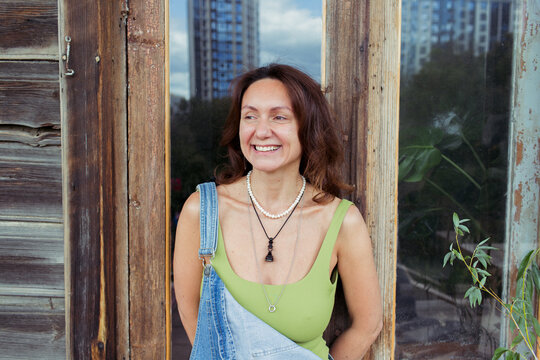 A woman spends time in her furniture restoration studio