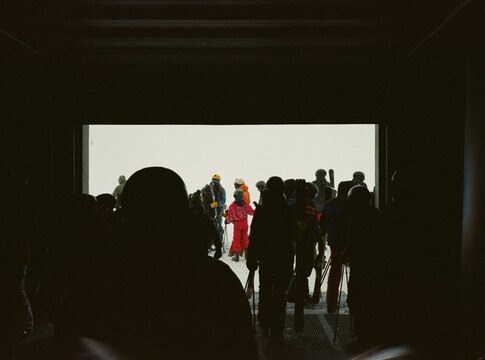 Ski crowd
