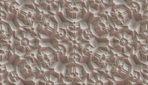 Geometric oil paint seamless wallpaper pattern.