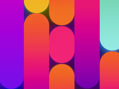 Colorful Abstract Design With Shapes and Gradients