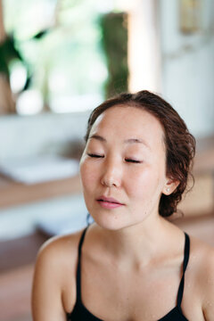 Peaceful Meditation Moment in a Serene Environment