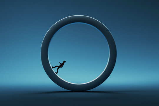 3D circular frame figure