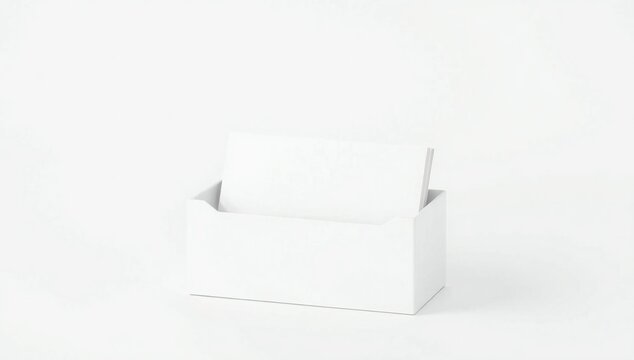 Minimalist white sofa on white background