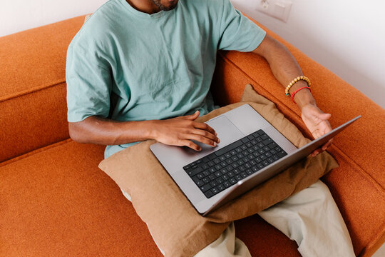 Anonymous freelancer working remotely from home