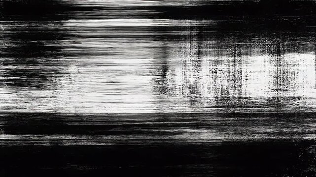 Monochrome Abstract Glitch Texture 4K Generative AI