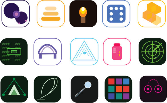 creative icon set