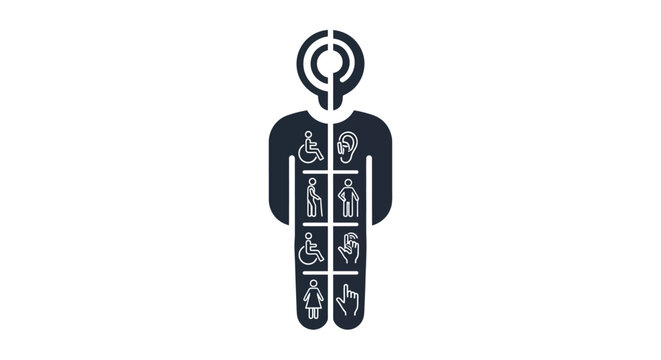 Diverse Human Representation with Icons of Disability and Ability