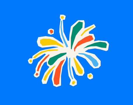 colorful fireworks burst