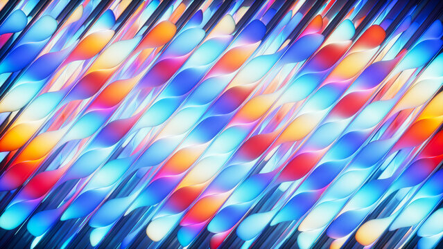 Neon Glass Diagonal Background