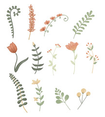 Naklejka premium Spring Botanical Garden Collection