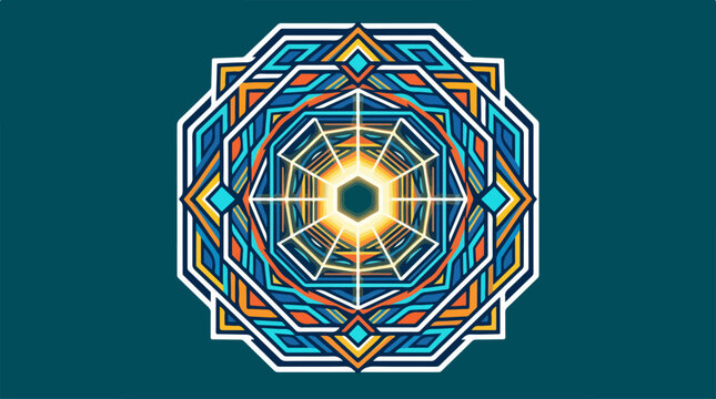 Geometric Mandala Design Pattern.