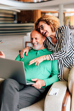 Senior Couple on Video Call