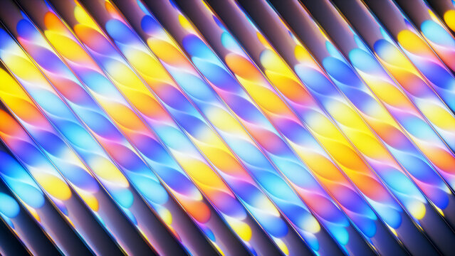Neon Glass Diagonal Background
