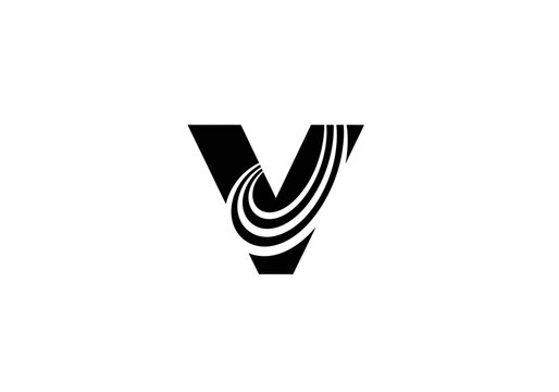 Bold letter V logo with dynamic motion lines.