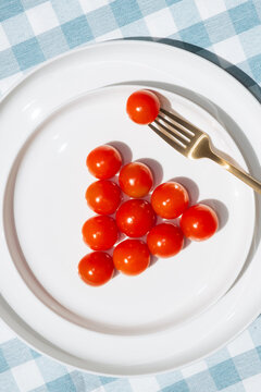 Colorful Tomatoes on Table