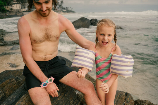 Carefree Fatherhood By The Sea