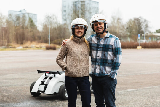 Professional Guides Posing with Custom Hot Rod for Sightseeing Tours