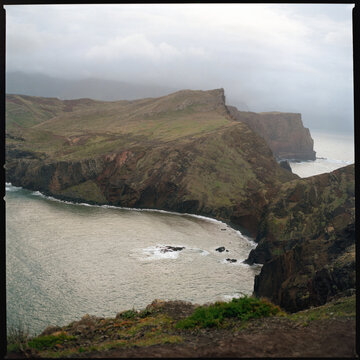 Coastal cliffs and ocean view Madeira
