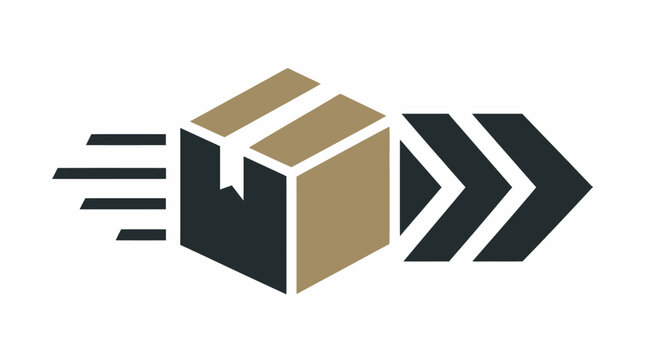 Efficient expedited parcel delivery service icon symbolizing swift logistics and seamless global shipping solutions for modern businesses and e-commerce