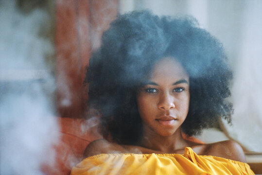 Hazy Window Portrait
