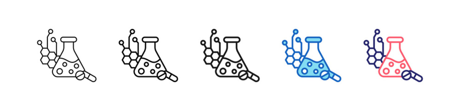 Formulate Icon In 5 Different Styles Set Collection.   