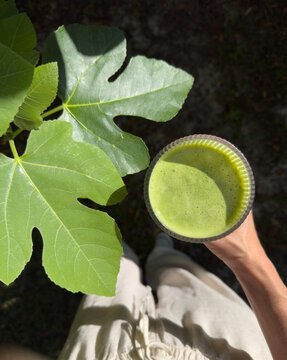 POV Healthy Green Smoothie Nature