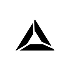 Fototapeta premium Abstract Geometric Triangle Shape, Black and White, Modern Design Element