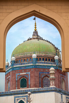 Framed Presence of Shams Tabrez Shrine in Multan, Pakistan.