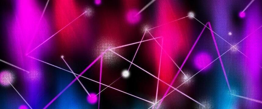 Abstract Neural Network Background with Glowing Connections
