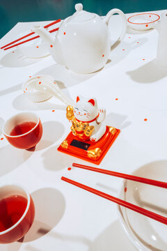 Asian tea ceremony set