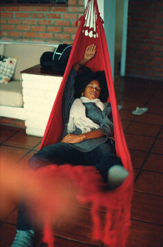 Red Hammock Rest