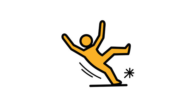 Man Falling Down Icon.
