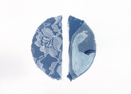 Cyanotype circle 