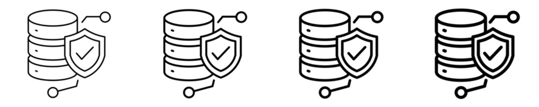 Data Management Icon Set Different Style Collection
