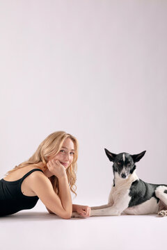 Woman And Dog