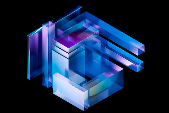 3D crystal beam structure