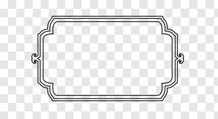 Ornate Decorative Frame Border - Classic Design with Elegant Curves © fadil