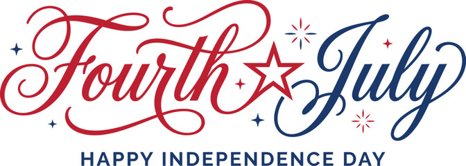 Happy Fourth of July Independence Day greeting © Md Sahid